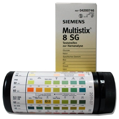 Siemens Multistix 8SG Urinalysis Strips x 100