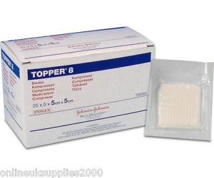 Non-Woven Sterile Swabs - 7.5 x 7.5cm 4 Ply - 40 Packs Of 5