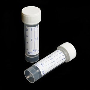 Universal Container with Printed Label 30ml White Cap Box of 400