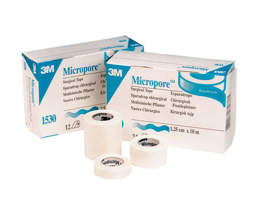 3M Micropore Surgical Tape 2.5cm x 9.14m - Box of 12