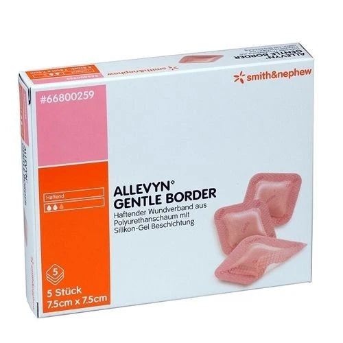 Allevyn Gentle Border Dressing 7.5cm x 7.5cm -Box of  10