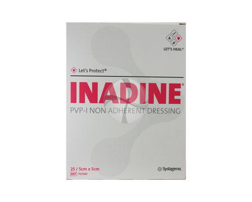 INADINE Non-Adherent Dressings (5 cm X 5 cm)- 25