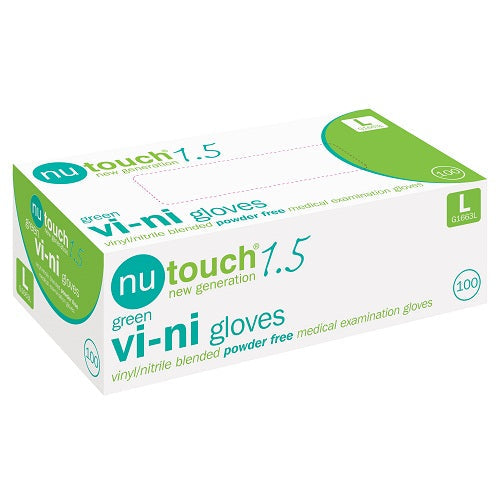 Nutouch 1.5 vinyl powder free gloves