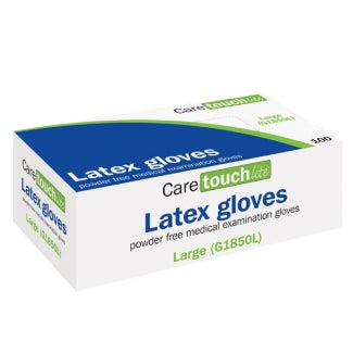 Powder Free Non-sterile Latex Gloves (Pack of 100)